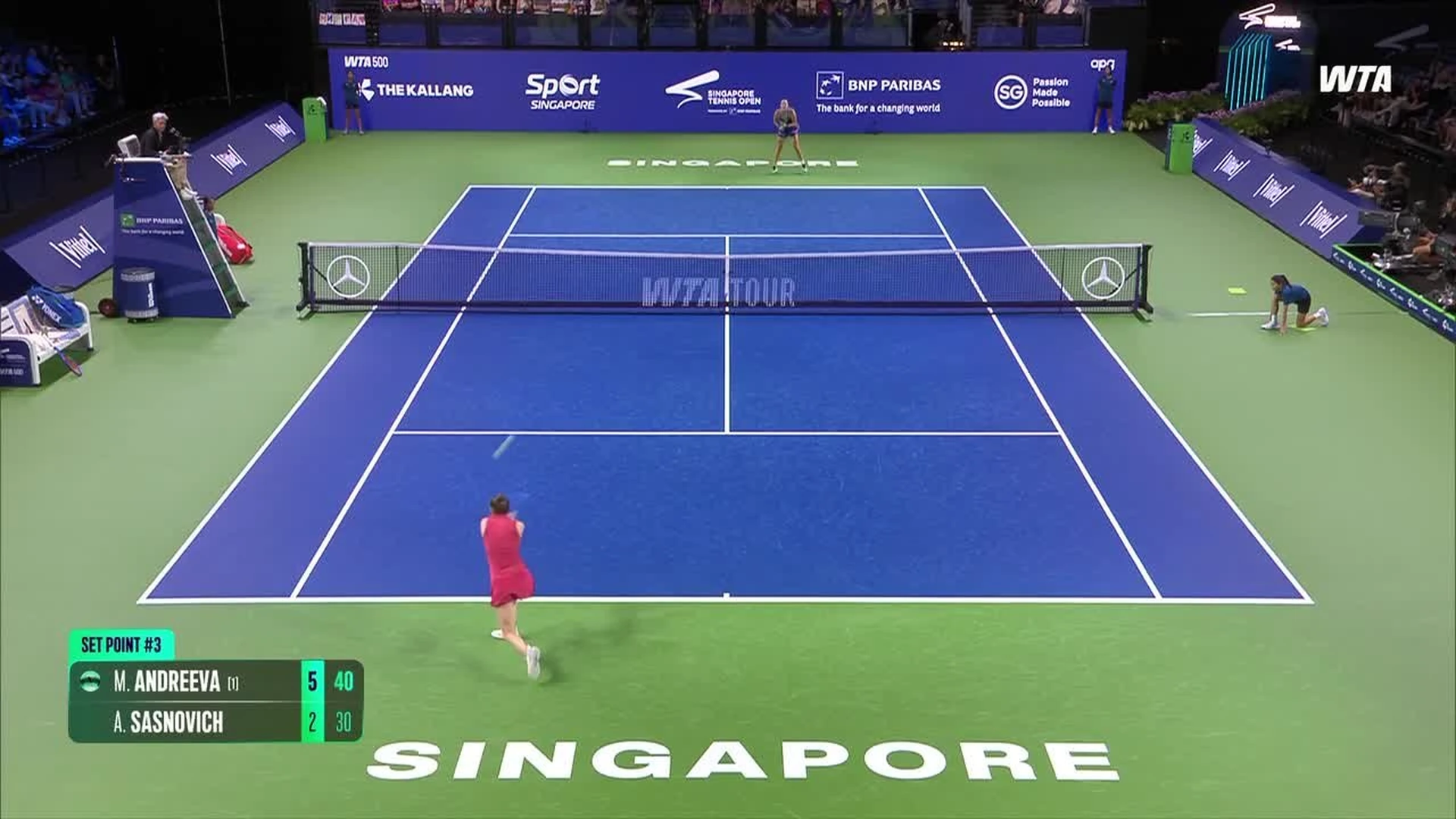 Mirra AndreevaとLeylah Fernandez、シンガポールで互角のライバル関係が再燃